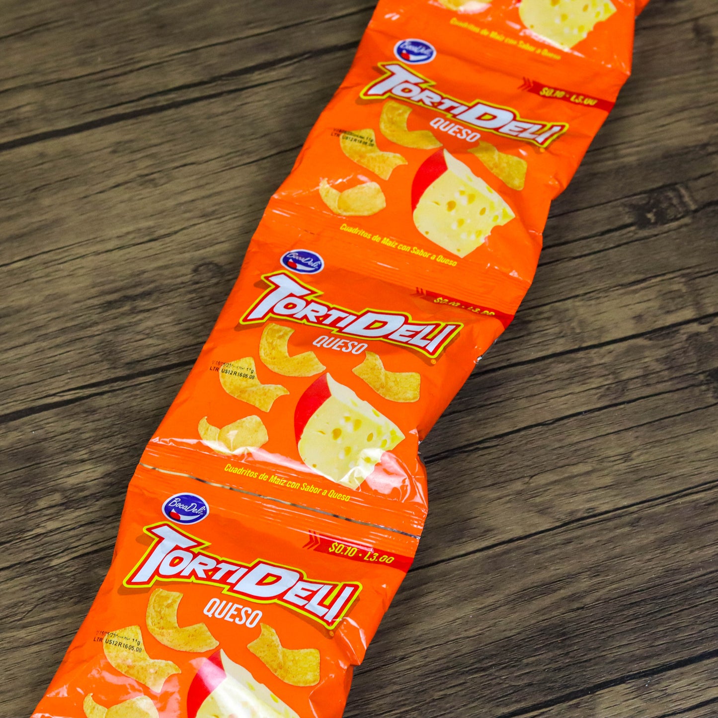 TortiDeli Queso. (6 unidades). 14g. Bocadeli