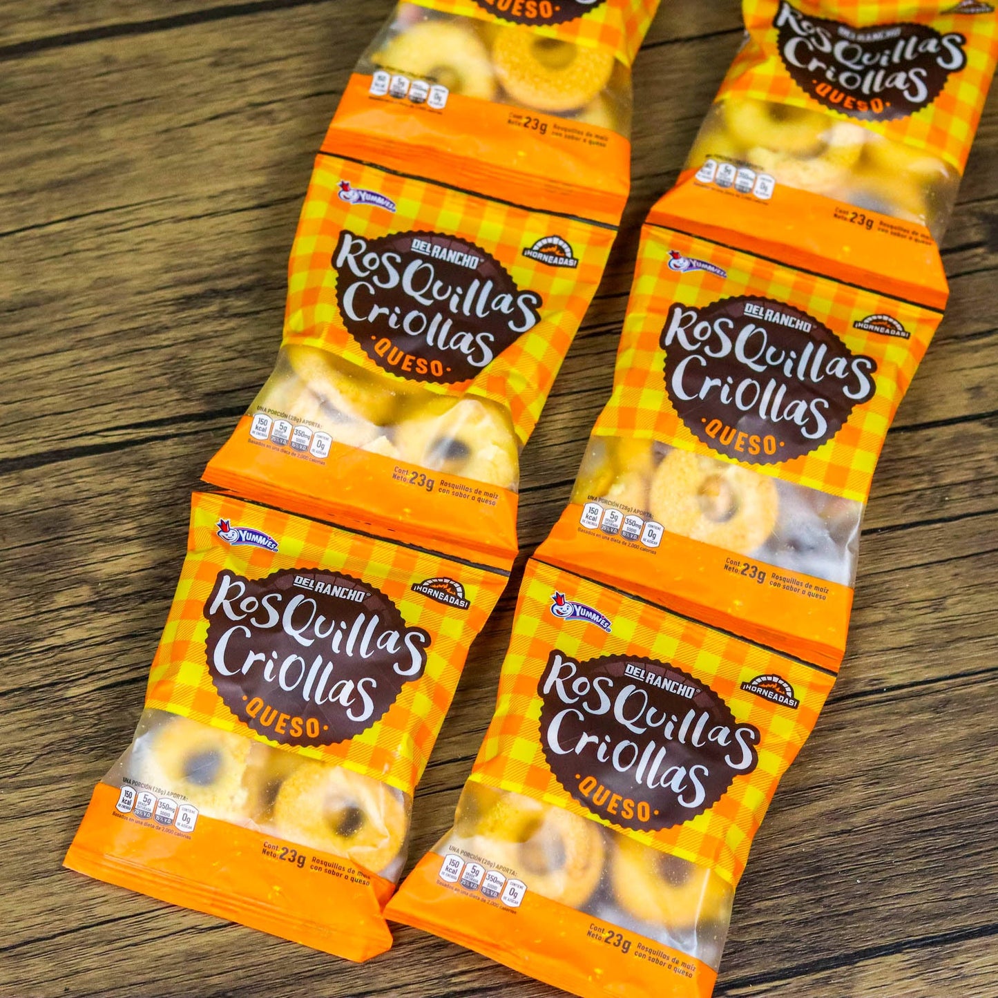 Rosquillas Criollas. (6 unidades). Tamaño pequeño. 23g. Yummies