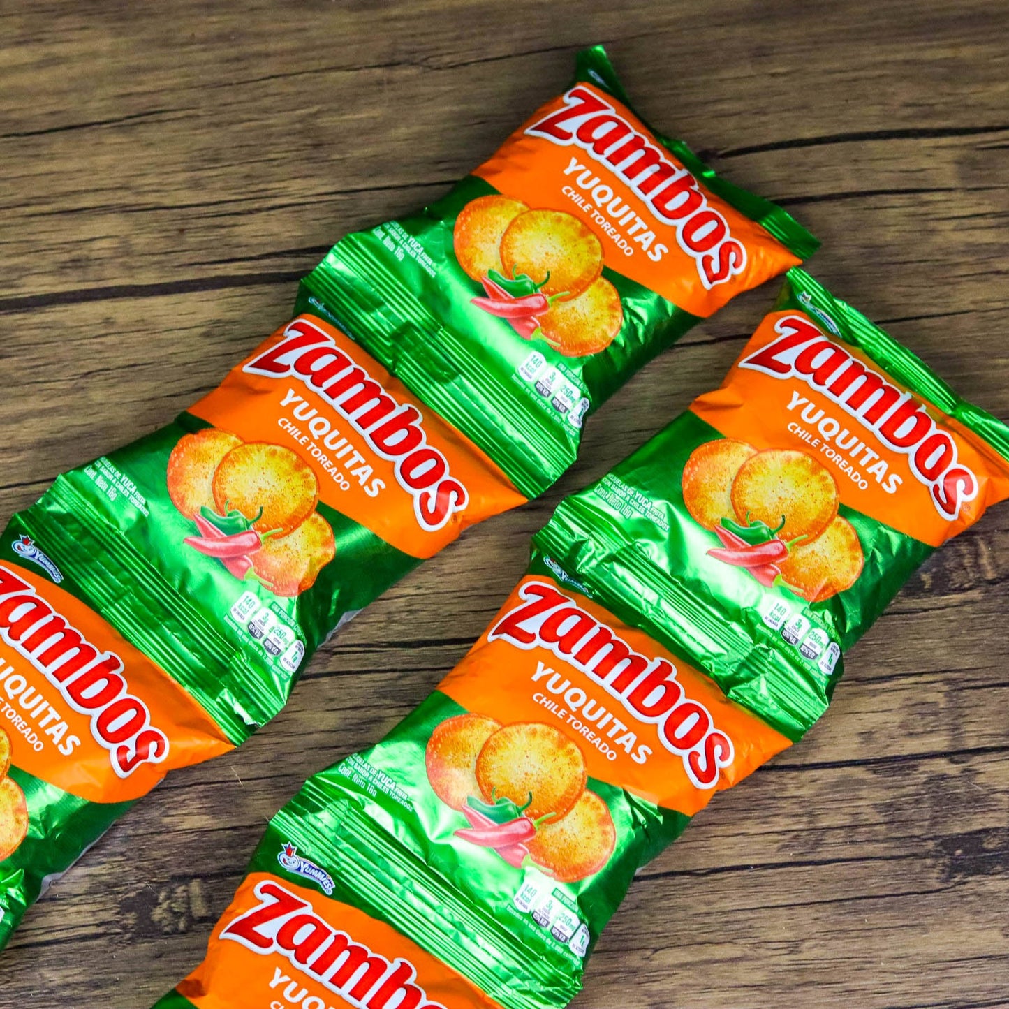 Zambos Yuquitas. (6 unidades). Churros pequeños. 16g. Yummies