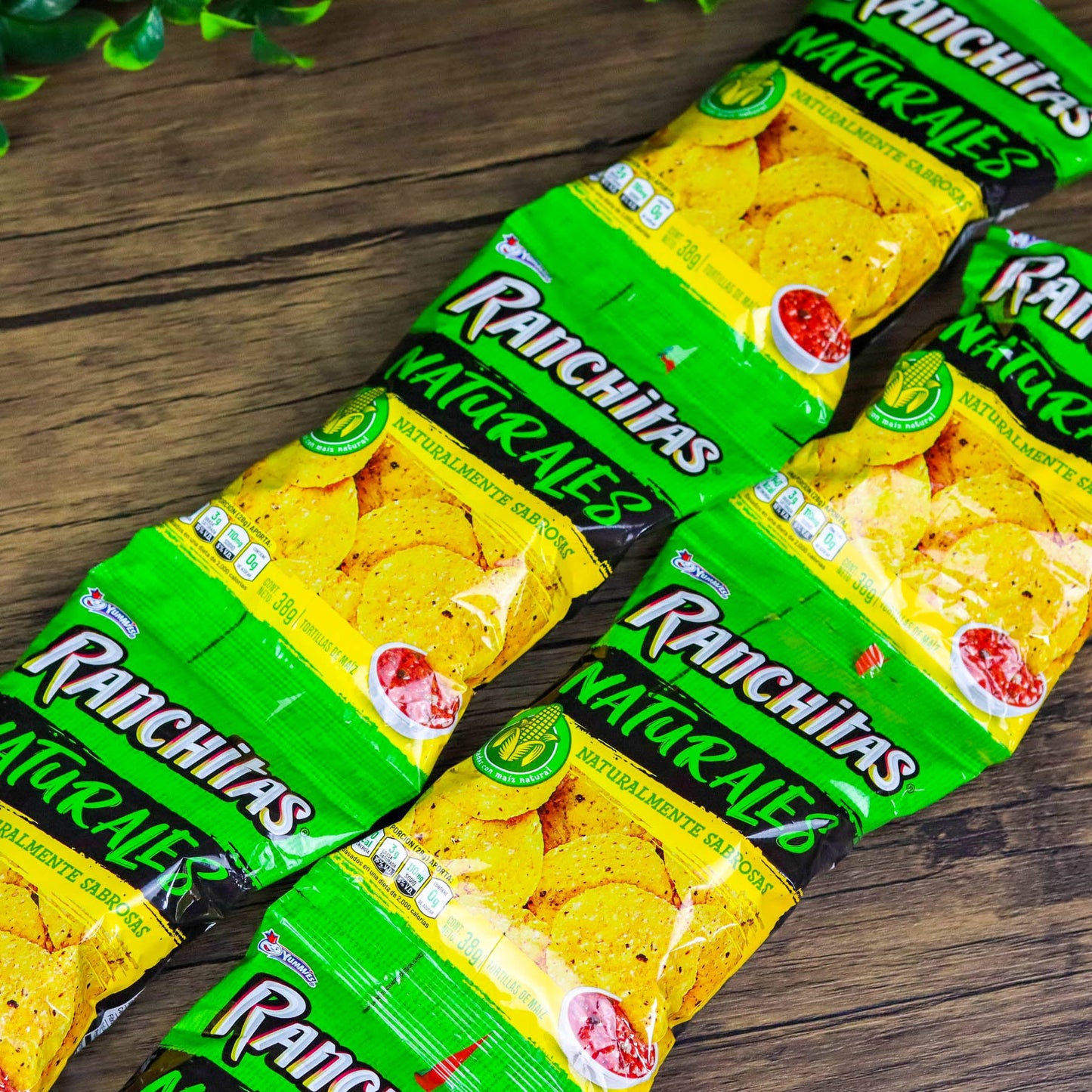 Ranchitas naturales. (6 unidades). Churros pequeños. 38g. Yummies