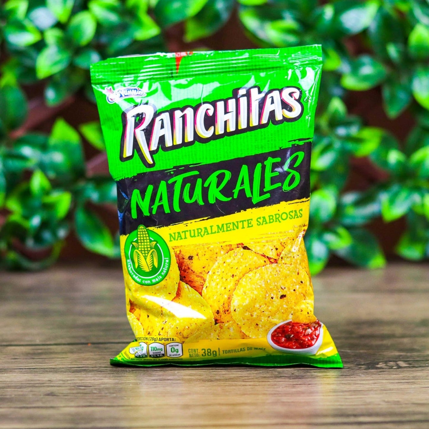 Ranchitas naturales. (6 unidades). Churros pequeños. 38g. Yummies