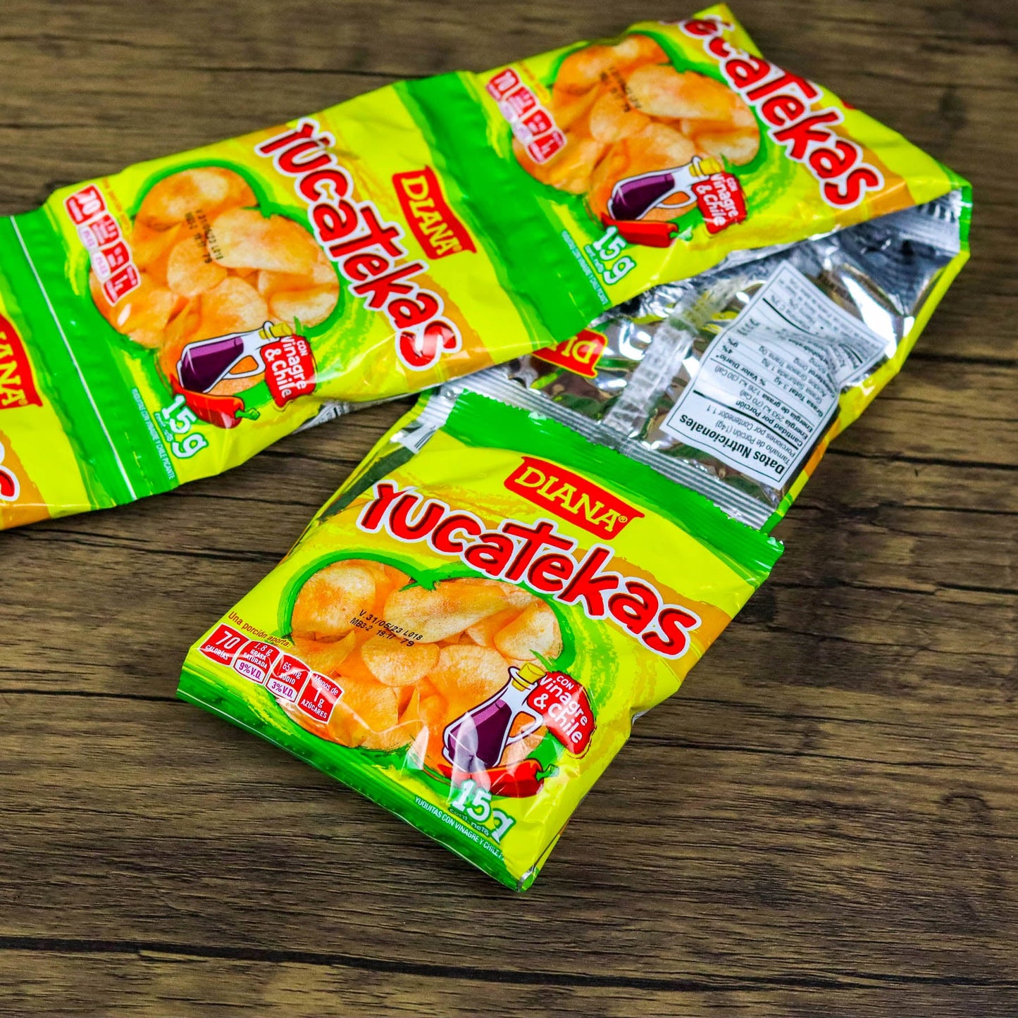 Yucatecas (6 unidades). Churros pequeños. 15g. Boquitas Diana