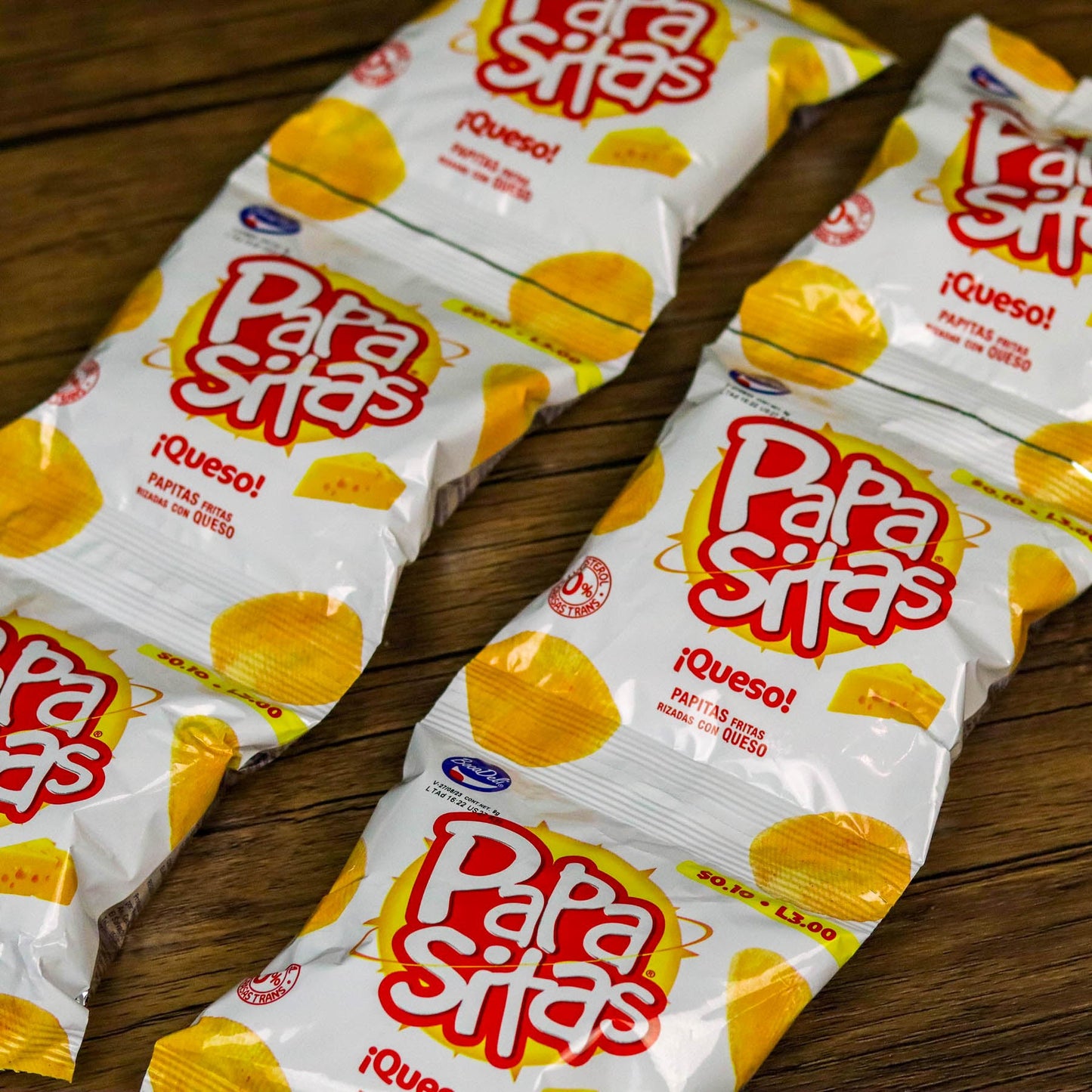 Papasitas queso pequeñas. (6 unidades). 9g. Bocadeli