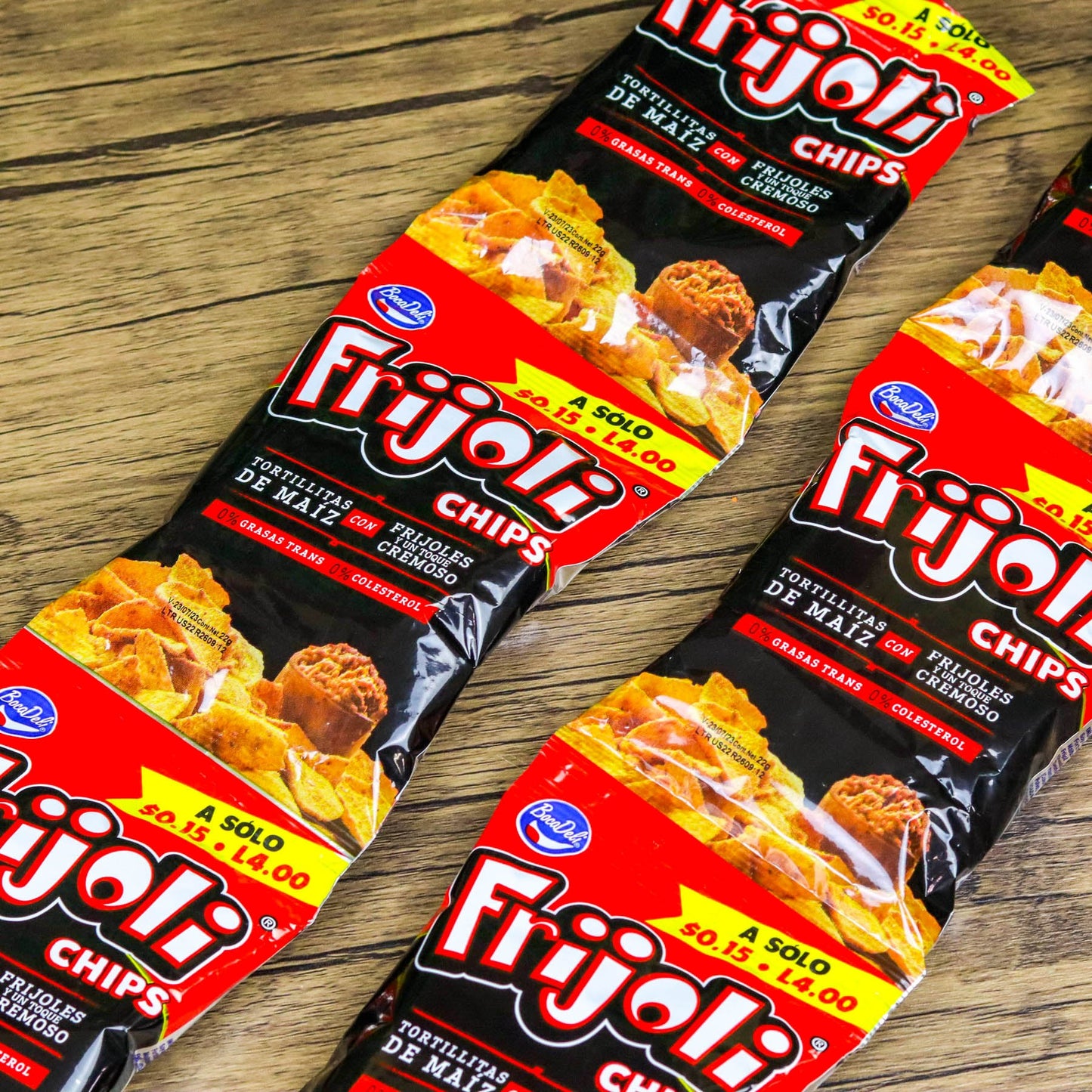 Churros Frijoli pequeños. (6 unidades). 22g. Bocadeli