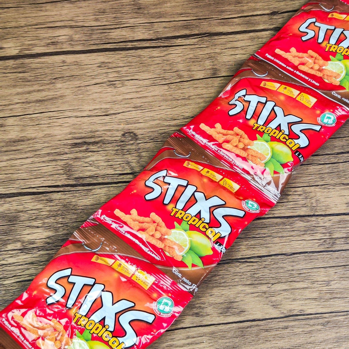 Stix pequeños. (6 unidades). 17g. Boquitas Tropical