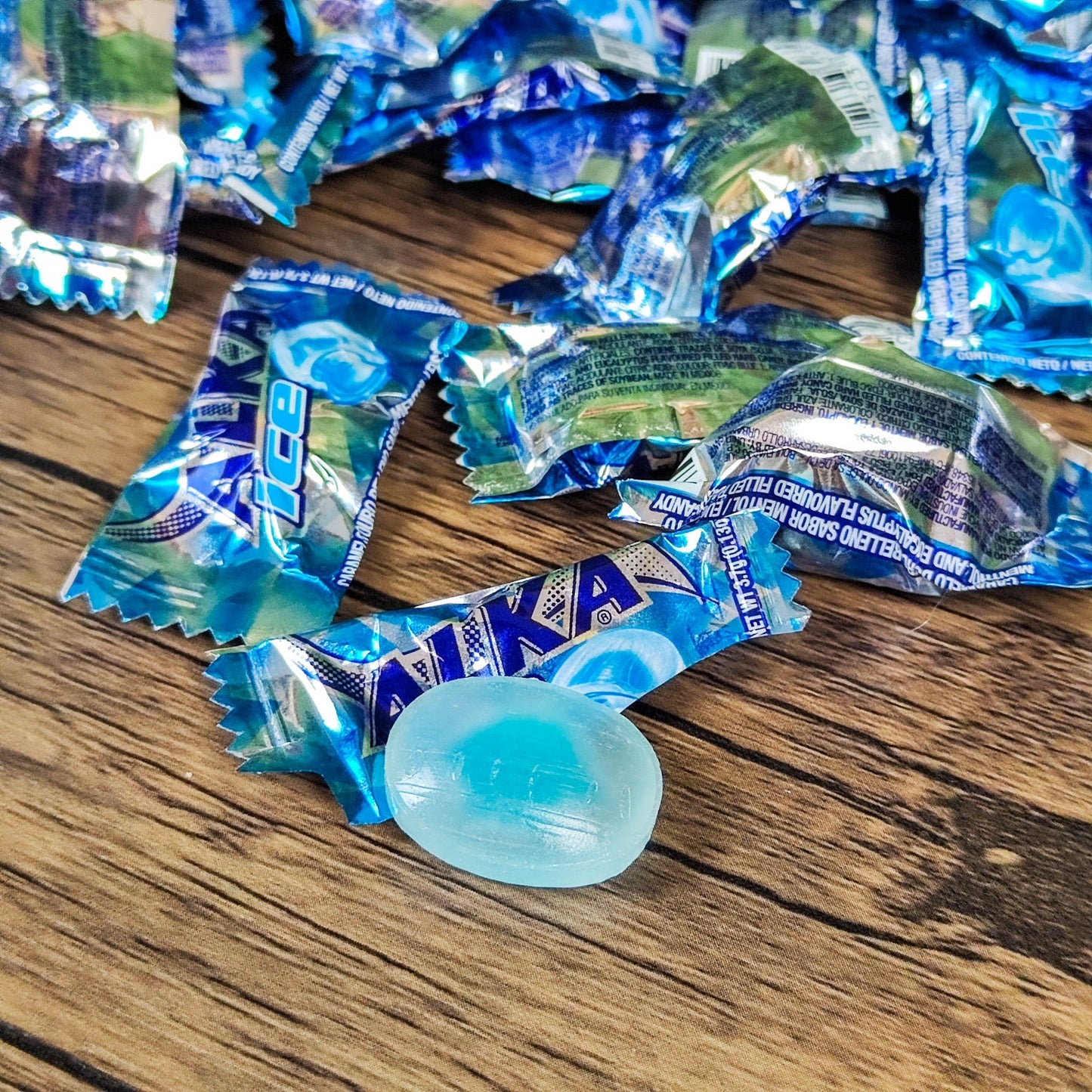 Alka ice. Menta, fresa y manzana verde. Paquete. 370g