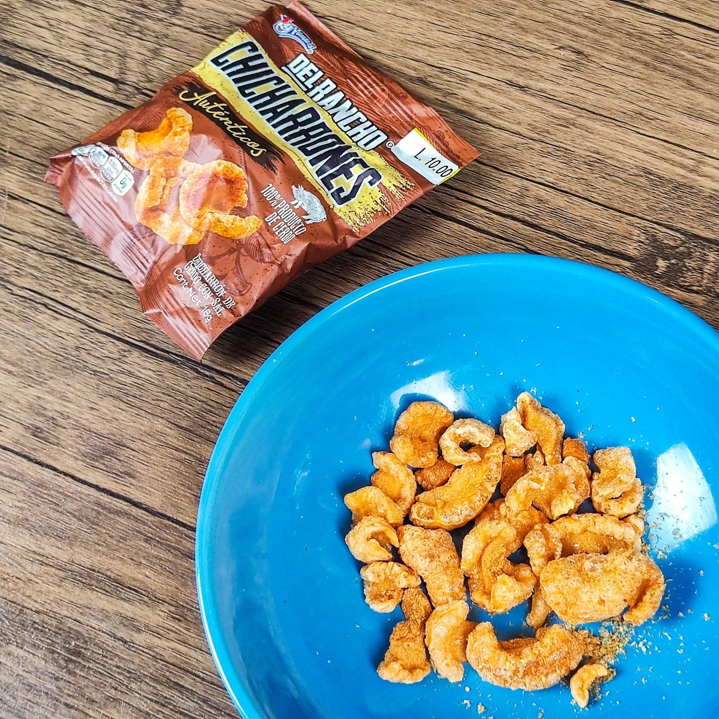 Churro chicharrones del rancho. (6 unidades). Churros pequeños. 18g. Yummies