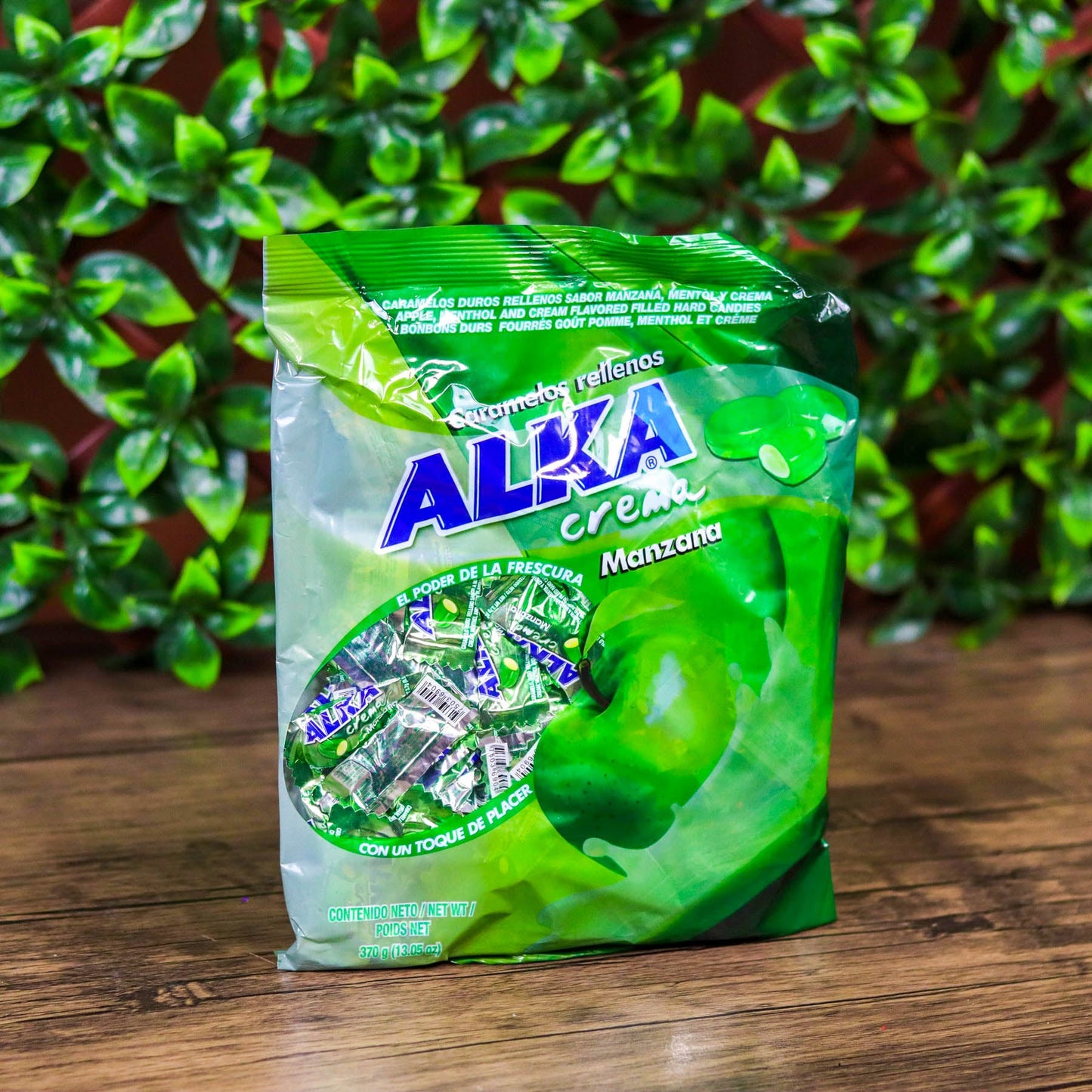 Alka ice. Menta, fresa y manzana verde. Paquete. 370g