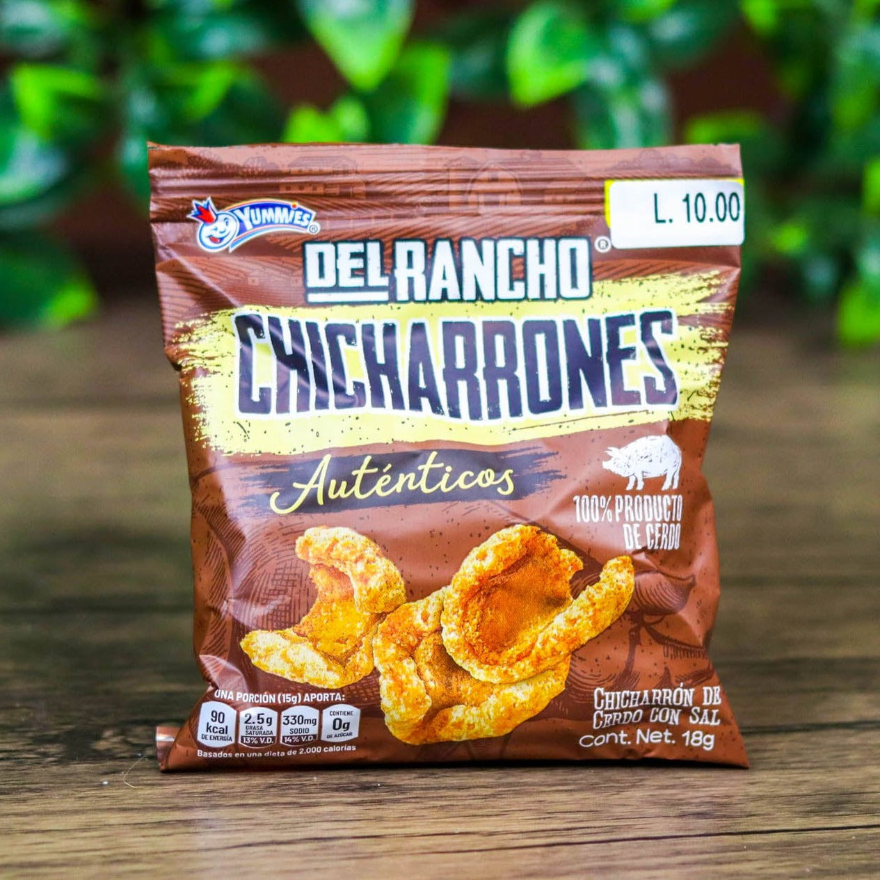Churro chicharrones del rancho. (6 unidades). Churros pequeños. 18g. Yummies