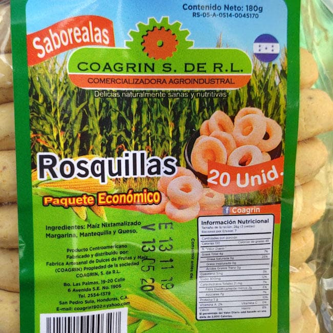 Rosquillas, tamaño normal. 20 unidades. 180g. Coagrin