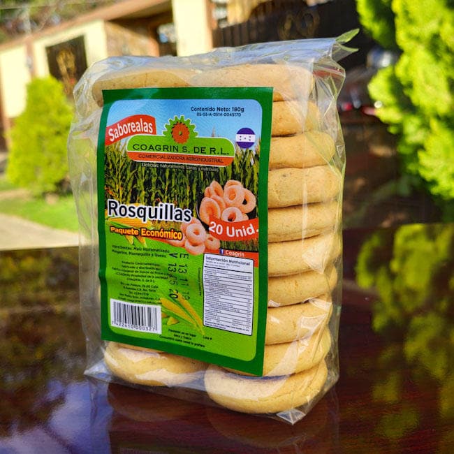 Rosquillas, tamaño normal. 20 unidades. 180g. Coagrin