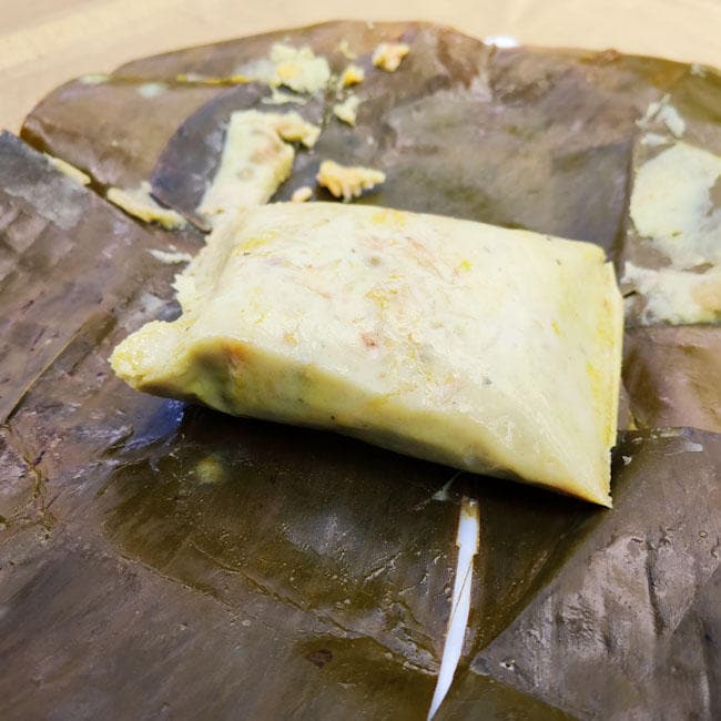 Tamales de Cerdo, Pollo, Cambray o de Frijol. 300g