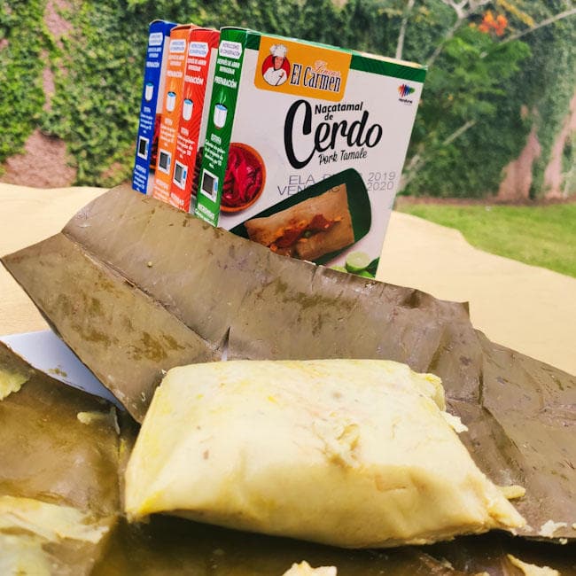 Tamales de Cerdo, Pollo, Cambray o de Frijol. 300g