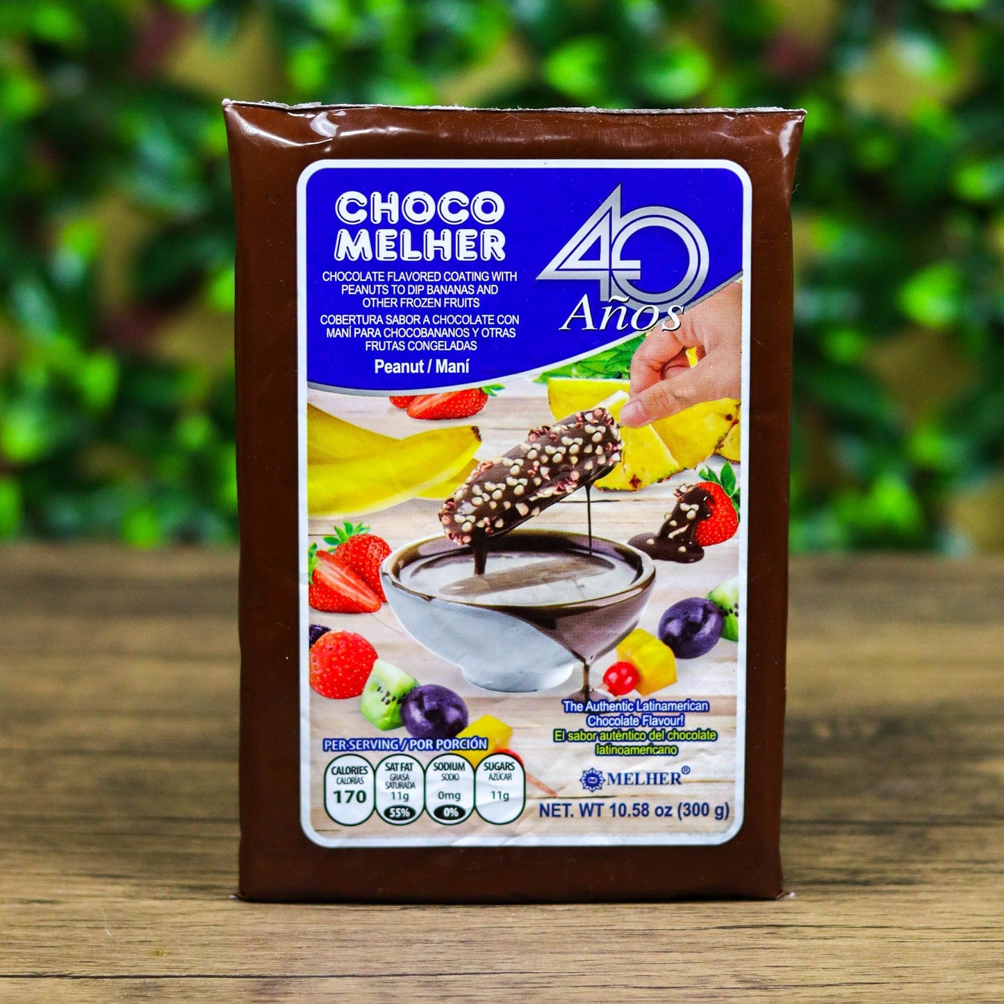 Chocolate para hacer chocobananos. 300g. Marca MELHER