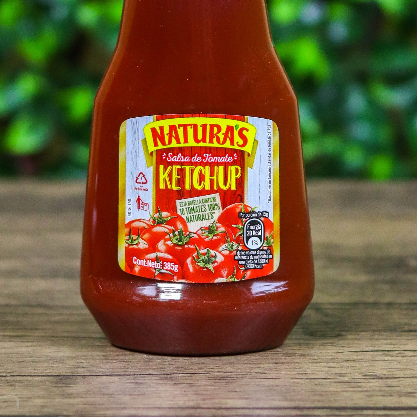 Salsa de Tomate (Ketchup) Naturas. Bote grande. Naturas. 385g