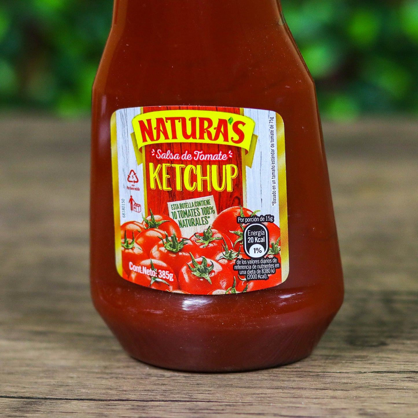 Salsa de Tomate (Ketchup) Naturas. Bote grande. Naturas. 385g