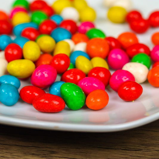 Huevitos. (Chocolate con mani confitado). Paquete grande. 170g. Confiteria americana