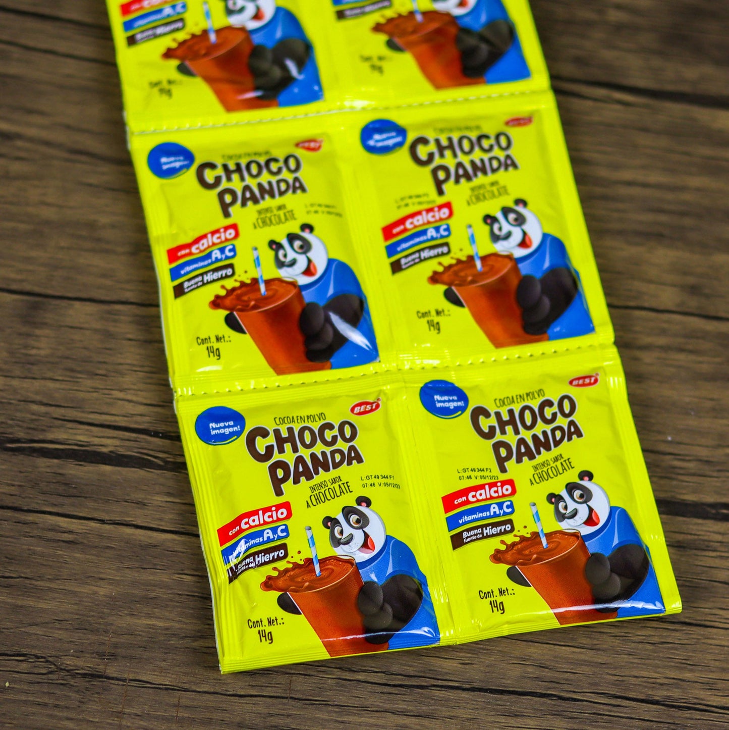 Chocopanda. Cocoa en polvo. (12 sobres). 14g. best