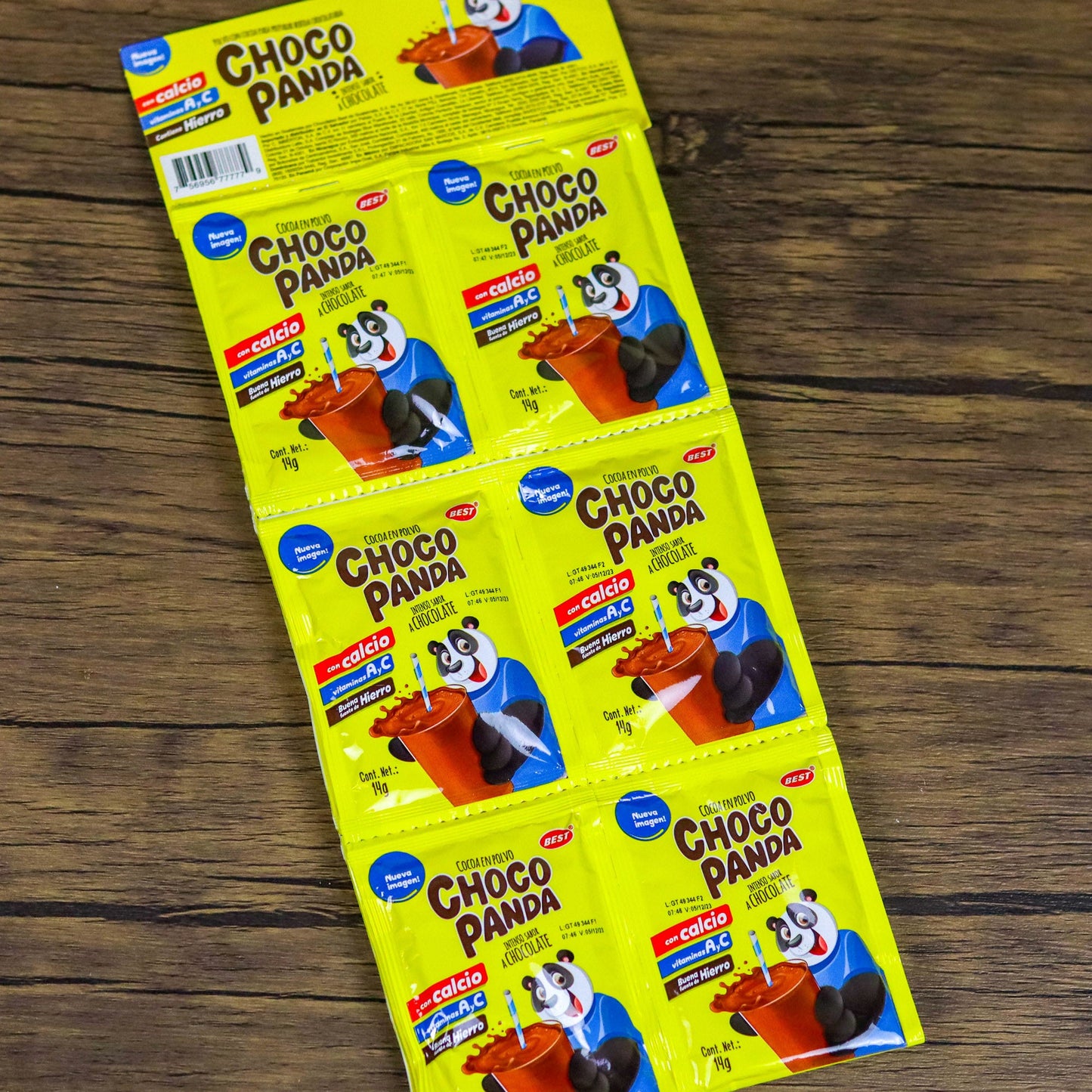 Chocopanda. Cocoa en polvo. (12 sobres). 14g. best