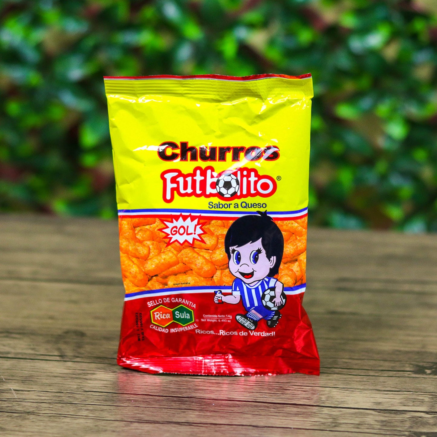 Churro Futbolito pequeño. (6 unidades). 14g. Rica Sula