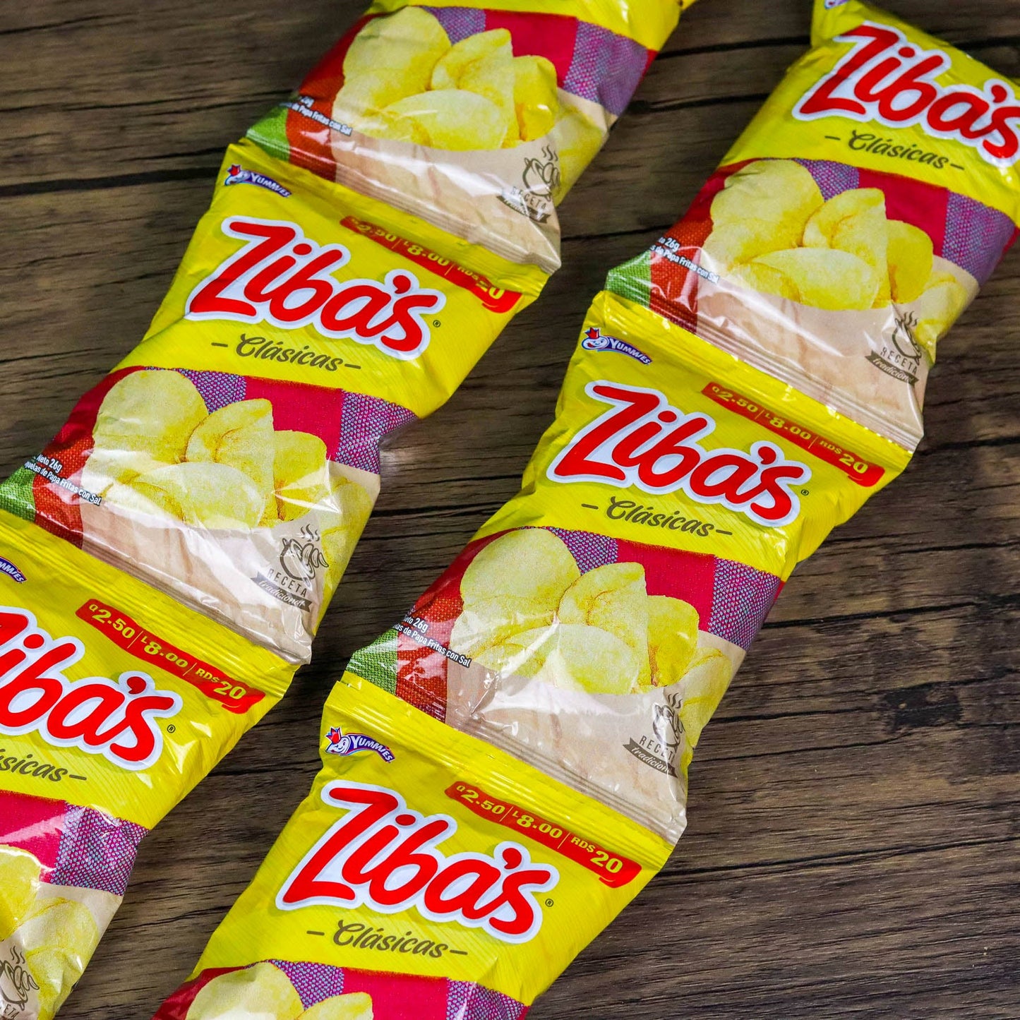 Churros pequeños Zibas. (6 unidades). 26g. Yummies