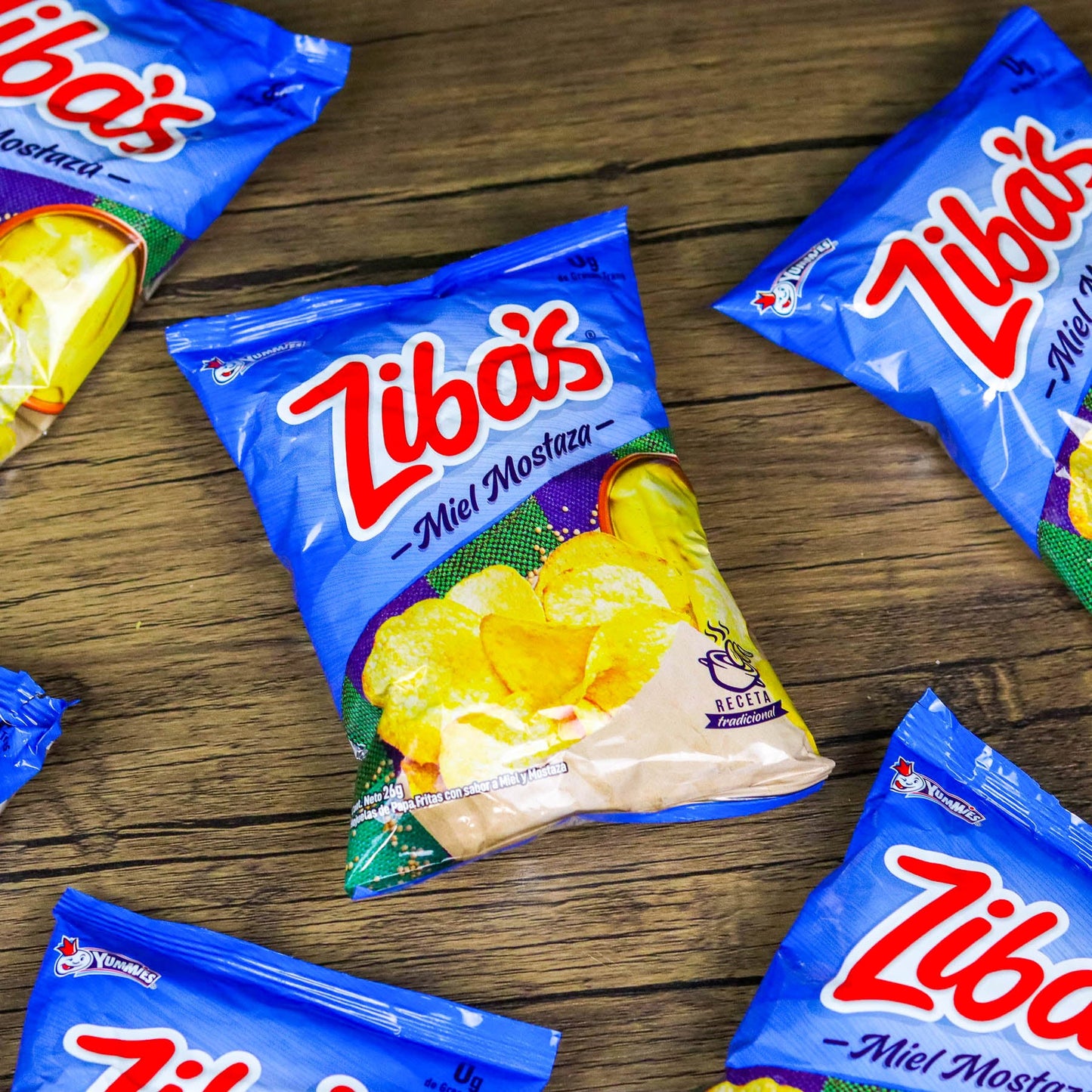 Churros pequeños Zibas. (6 unidades). 26g. Yummies