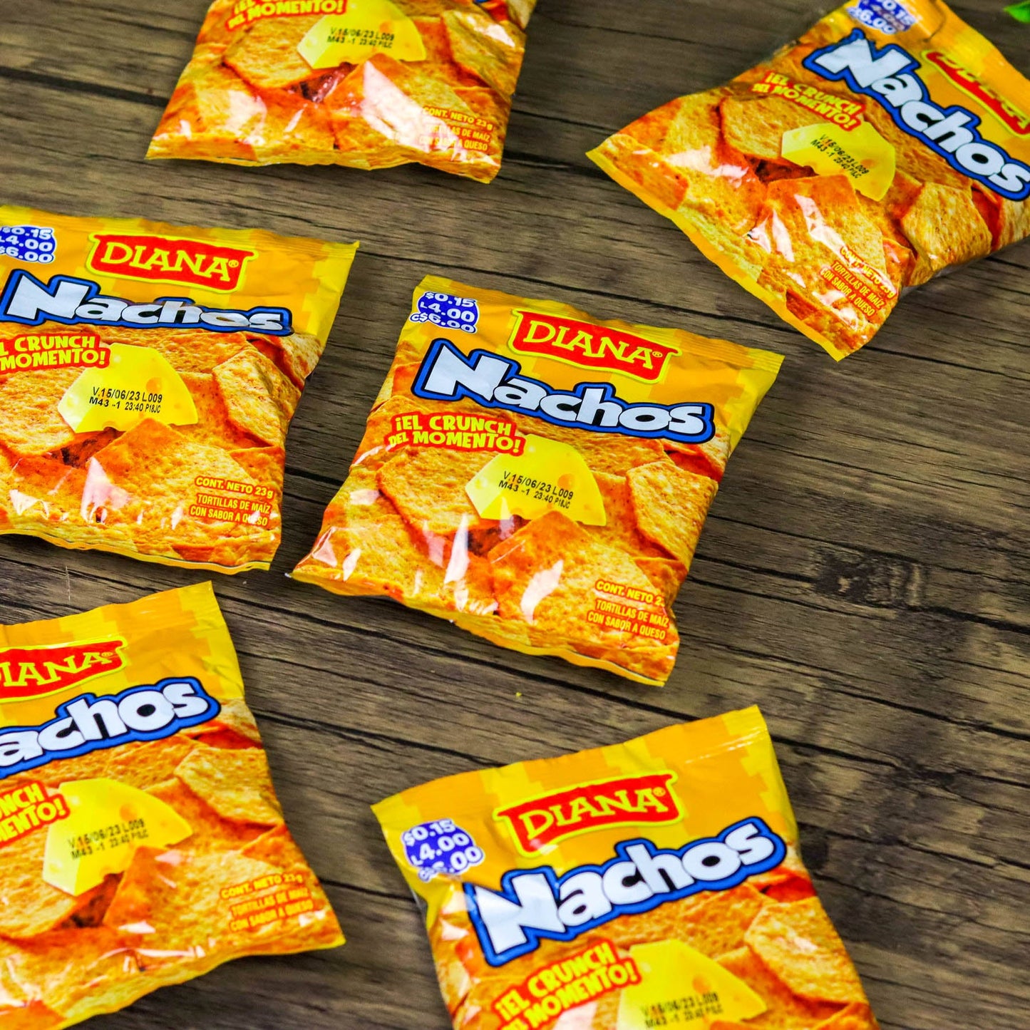 Churros Nachos pequeños. (6 unidades). 23g. Boquitas Diana