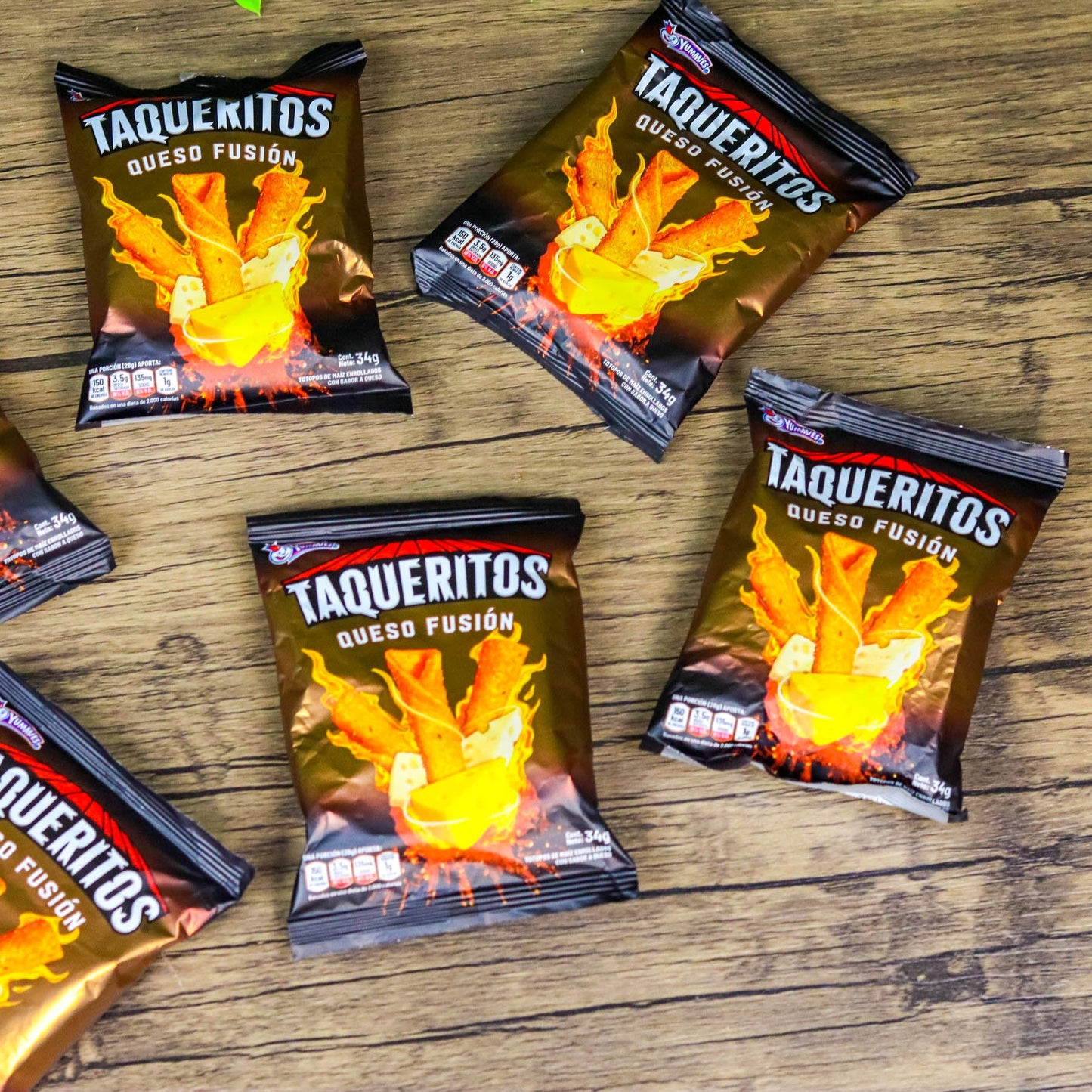 Taqueritos. (6 unidades). Churros pequeños. 34g. Yummies