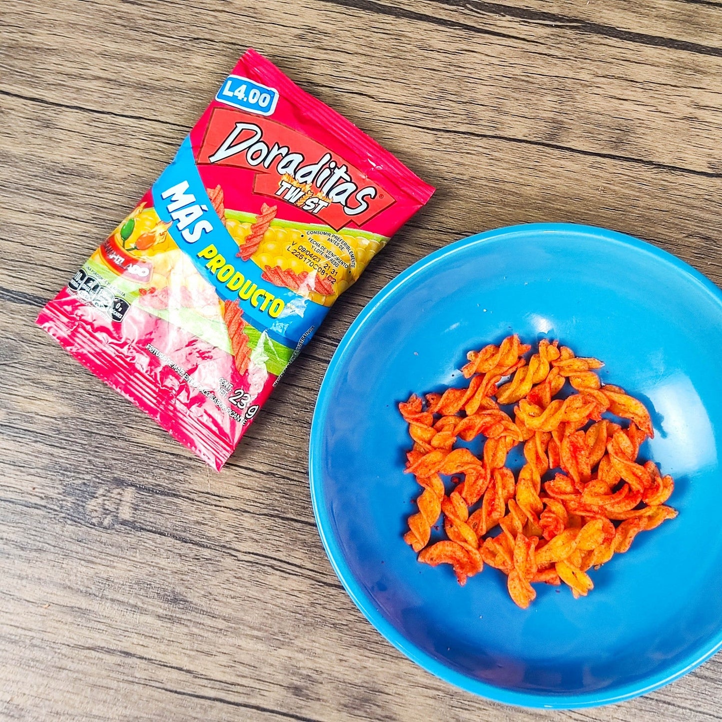 Doraditas Twist. (6 unidades). Churros pequeños. 23g. Frito-Lay