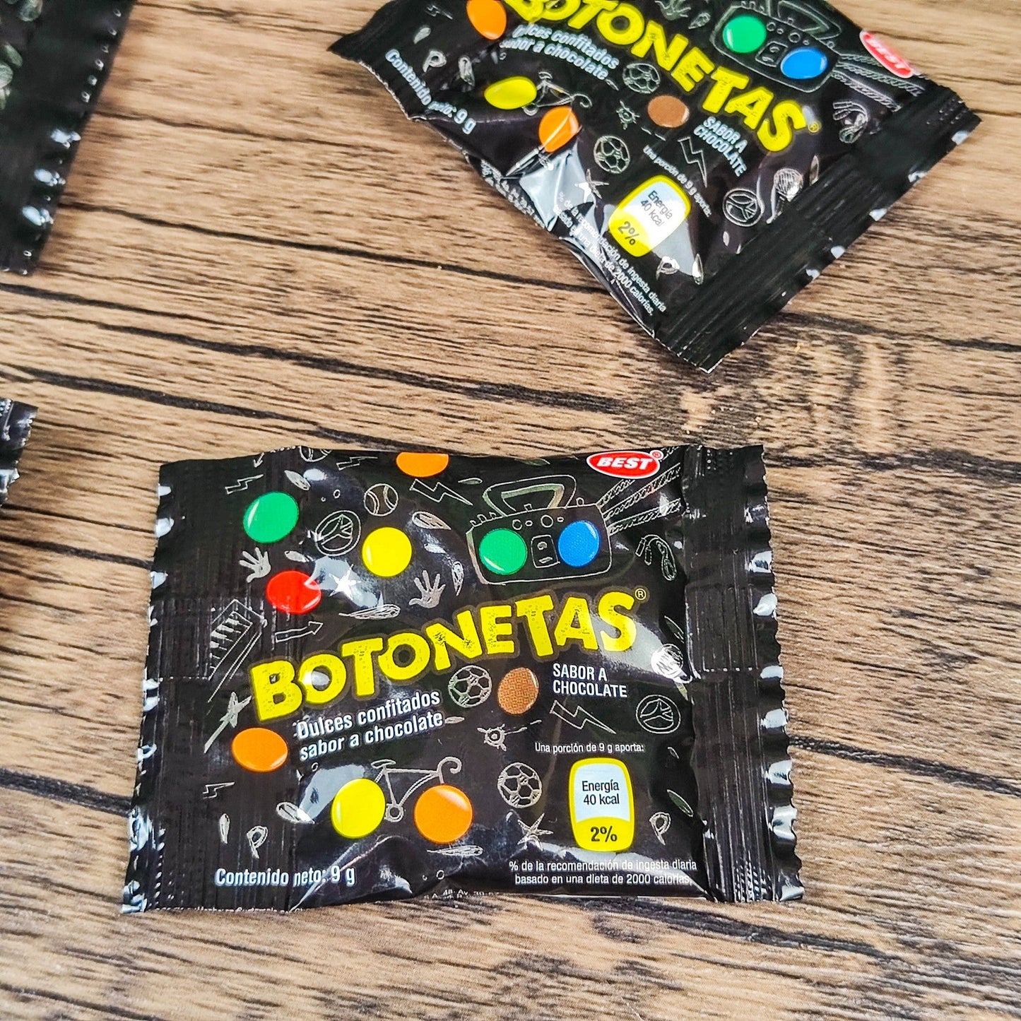 Botonetas. (6 unidades). 9g. Best