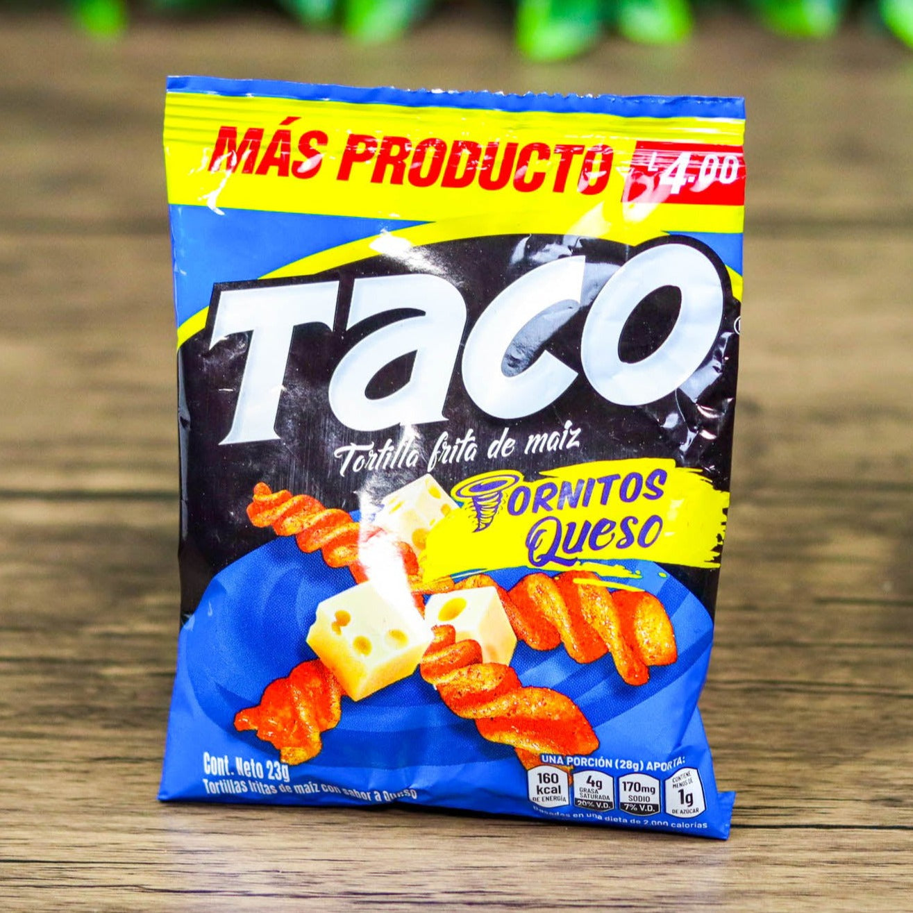 Churro Taco de Yummies. (6 unidades). Todos los sabores. Tamaño pequeño. 23g. Yummies