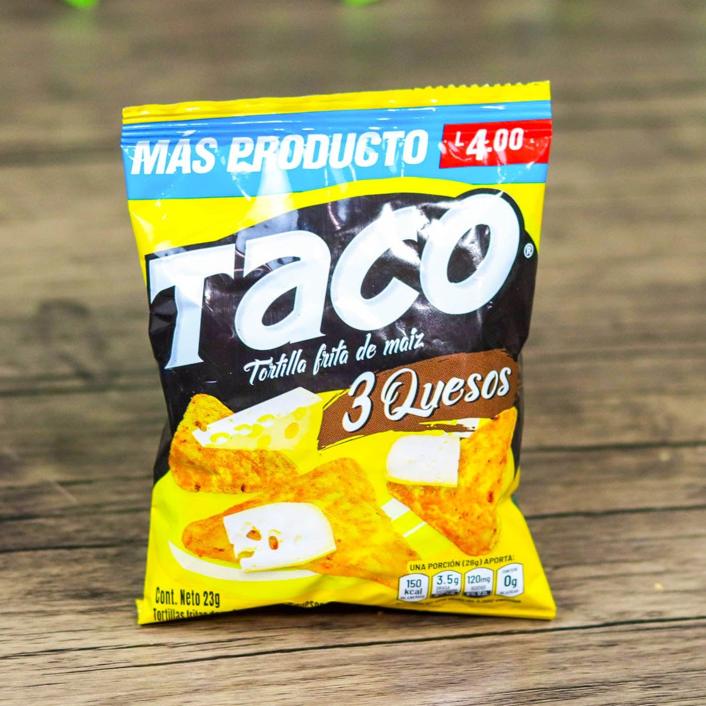 Churro Taco de Yummies. (6 unidades). Todos los sabores. Tamaño pequeño. 23g. Yummies