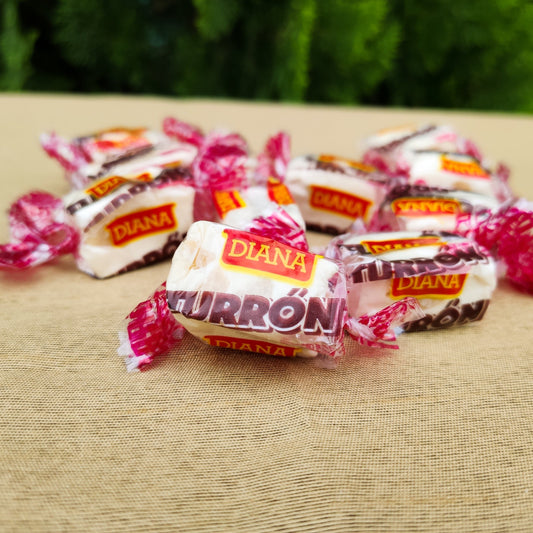 Caramelo Turron de Diana. Paquete grande con 23 caramelos. 160g