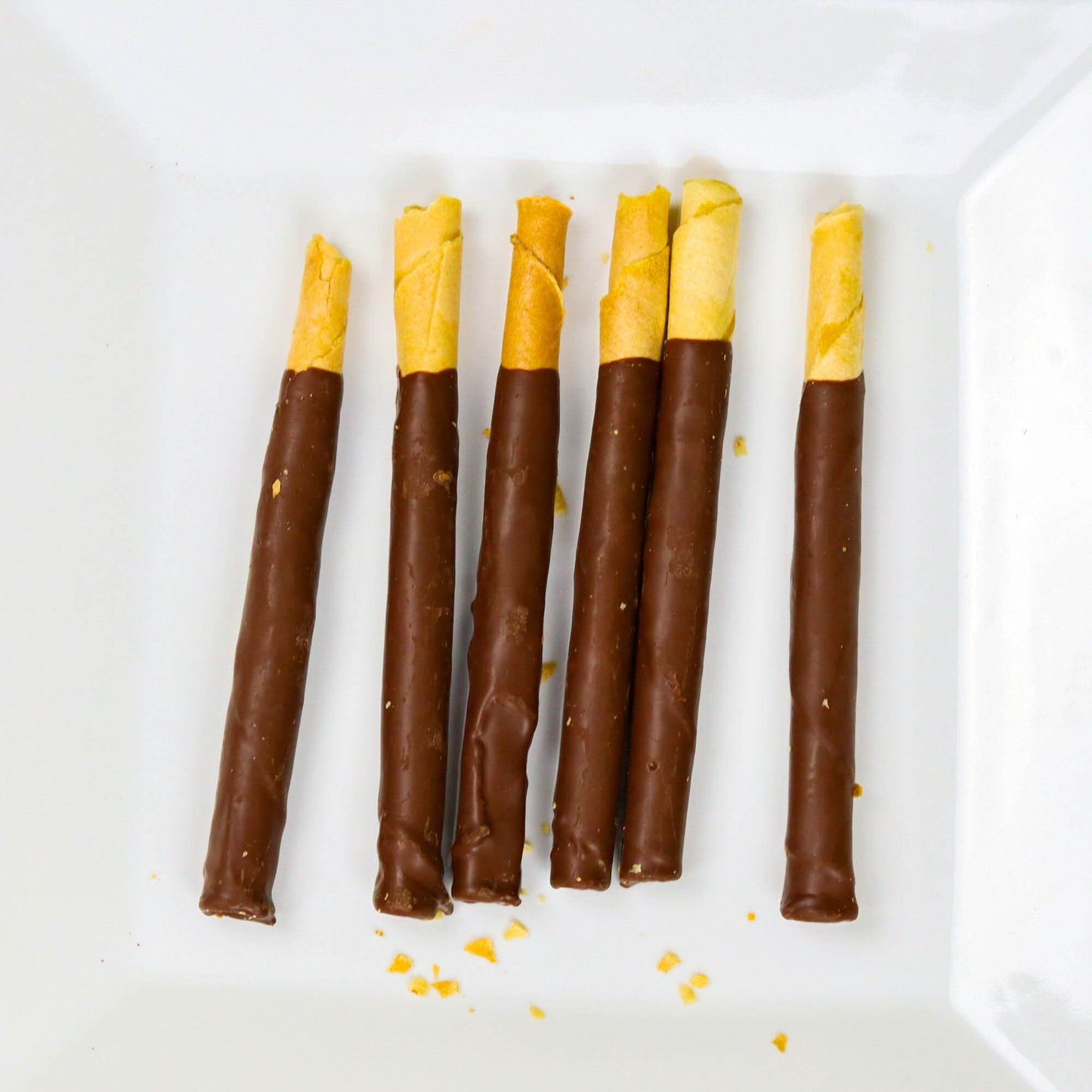 Barquillos con Chocolate. 70g. Productos Lina