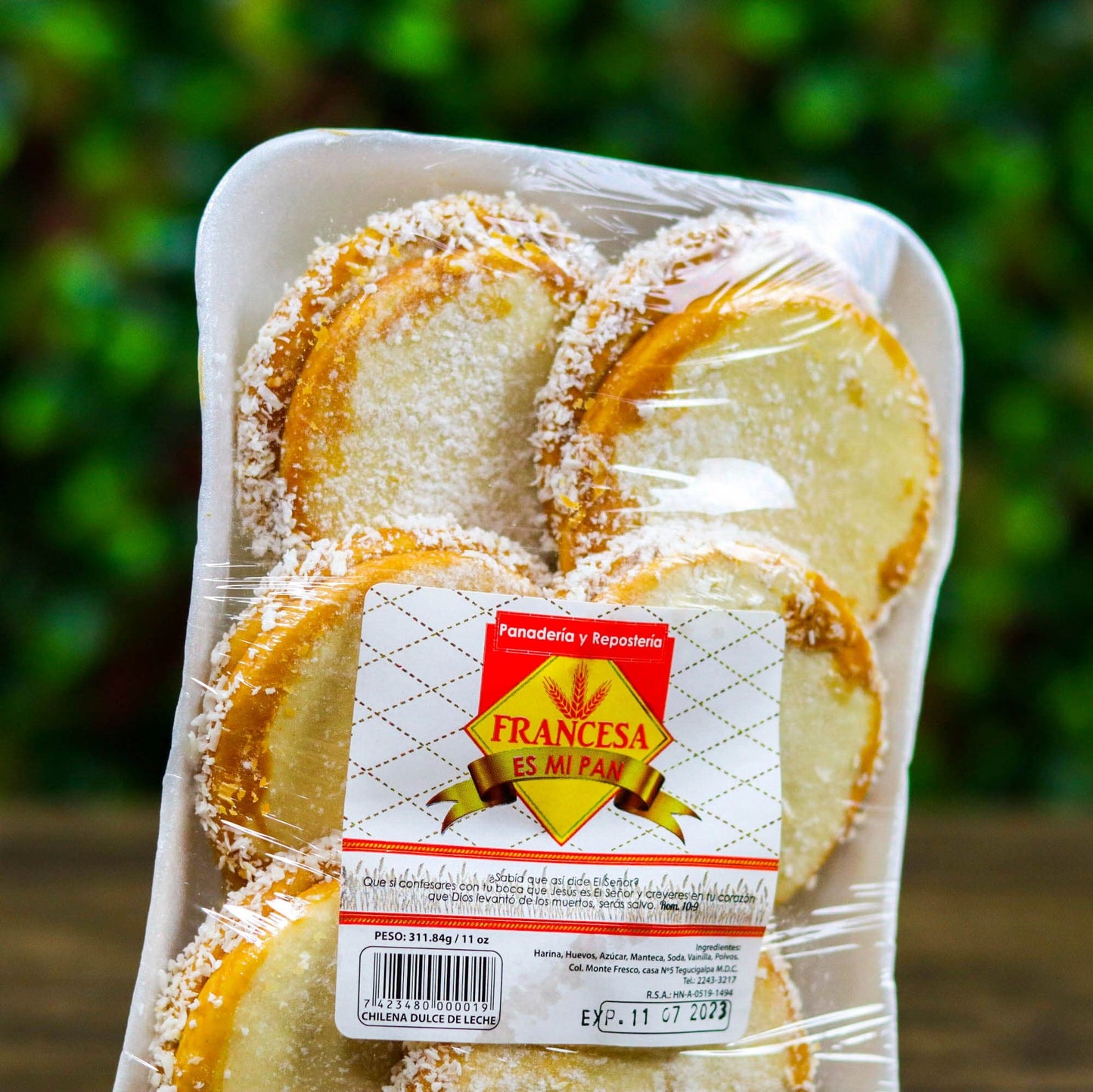 Chilena de dulce de Leche. 311g. 6 unidades. Francesa es mi pan