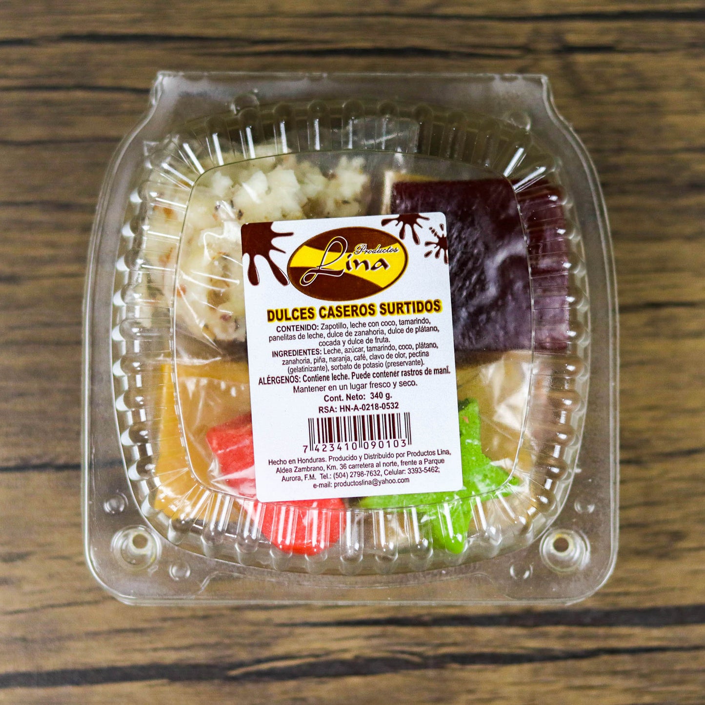 Dulces caseros tradicionales surtidos. 340g. Productos Lina