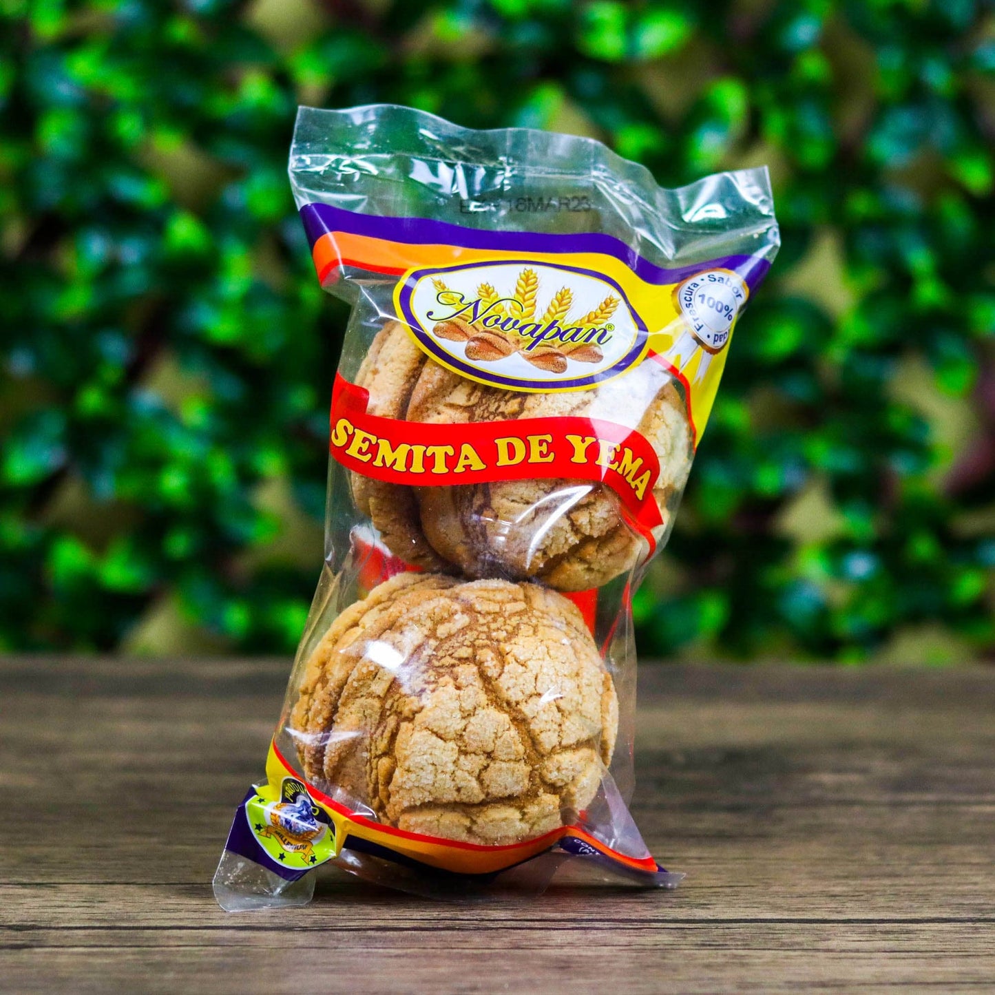 Semita de yema. Bolsa de pan. 4 unidades. 200g. Novapan