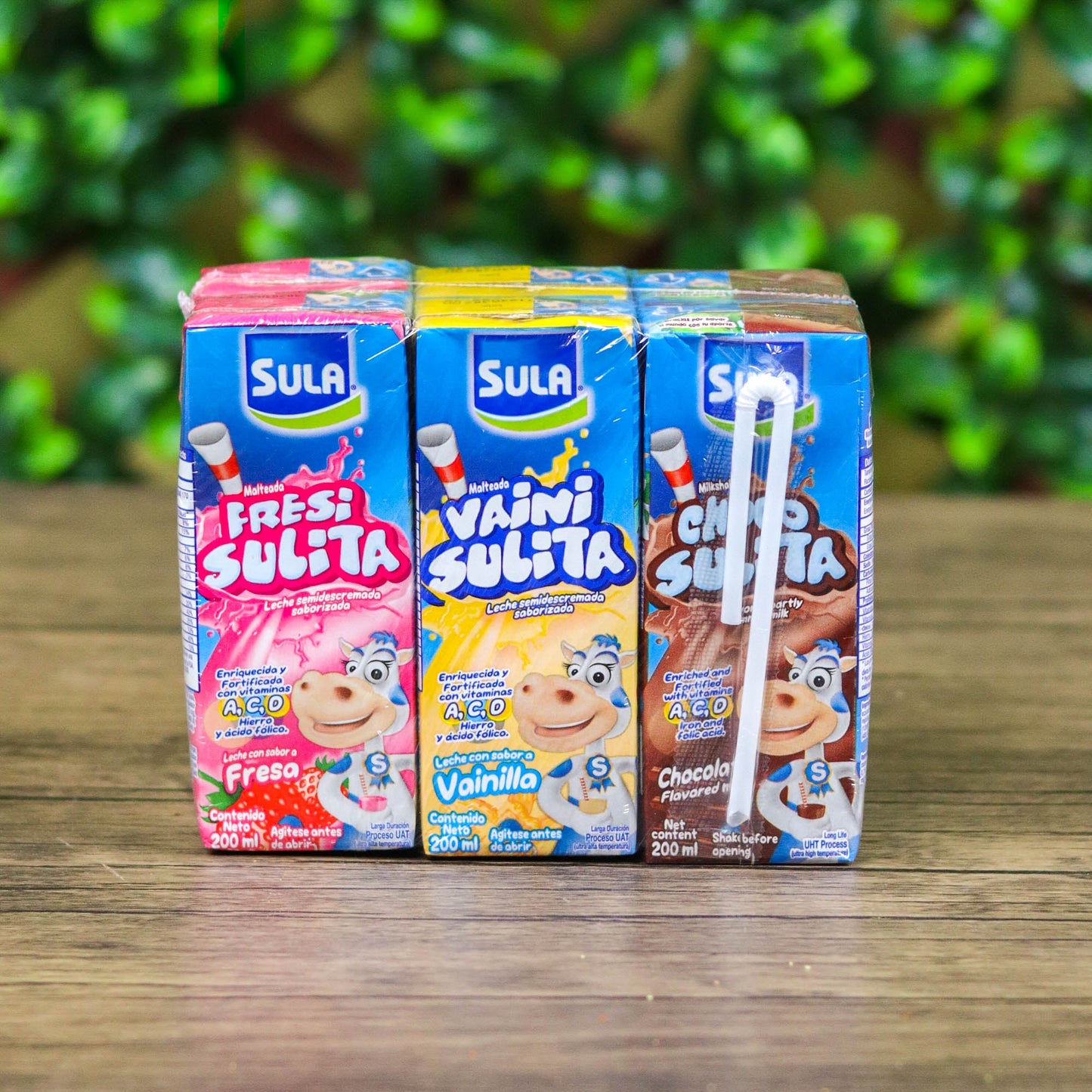 Malteadas Sula surtida. Pack de 6. Incluye los 3 sabores. 200ml x 6