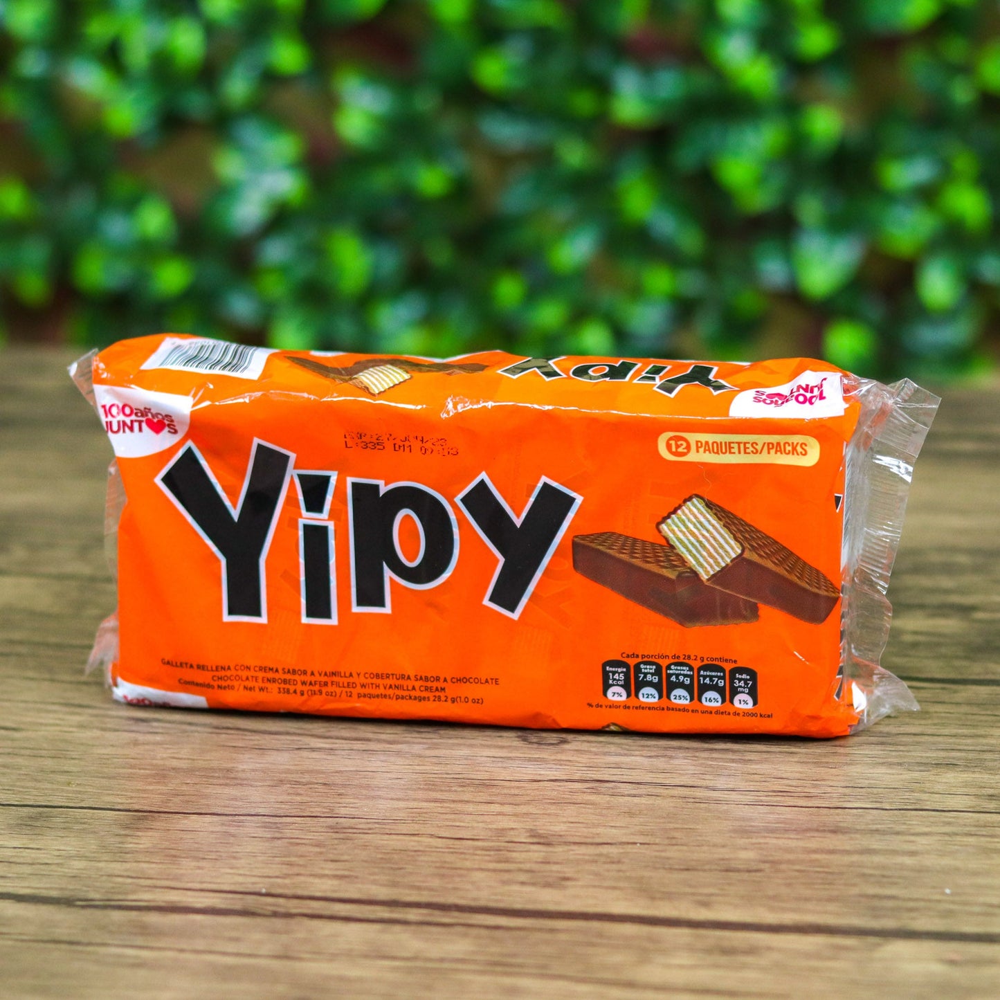 Galletas Yipy. Recubiertas de chocolate. Paquete de 12 unidades. 300 g. Pozuelo